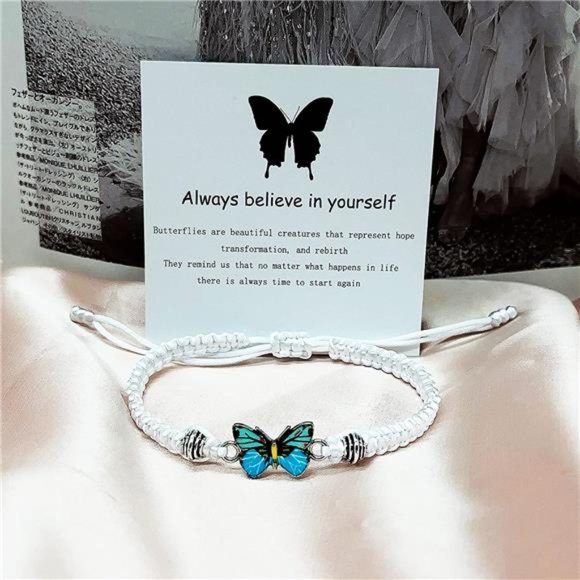 Always Believe in Yourself Butterfly Bracelet - Picture 2 of 5